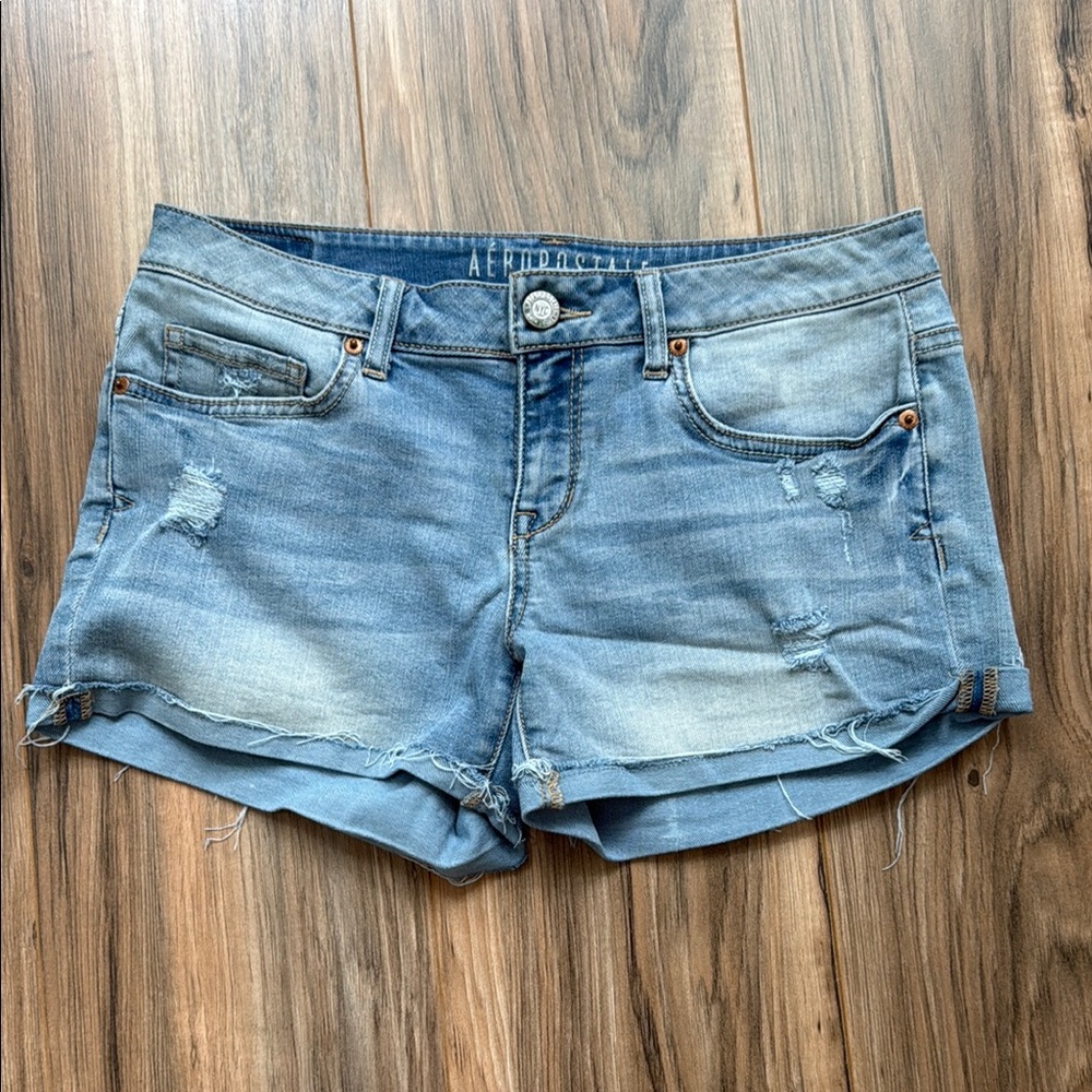 Aeropostale Women's Blue Jean Shorts